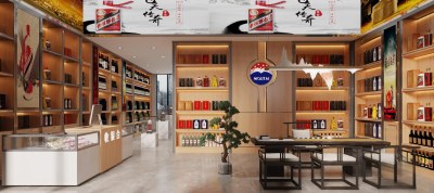 新中式烟酒店3D模型下载